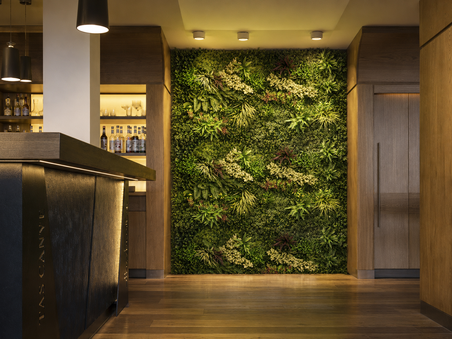 Perete verde artificial Elite Plants — local