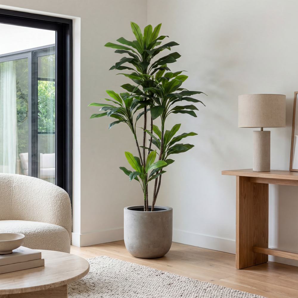 Plantă Artificială Dracaena 200 cm în Ghiveci, Textură Realistă, Aspect Natural