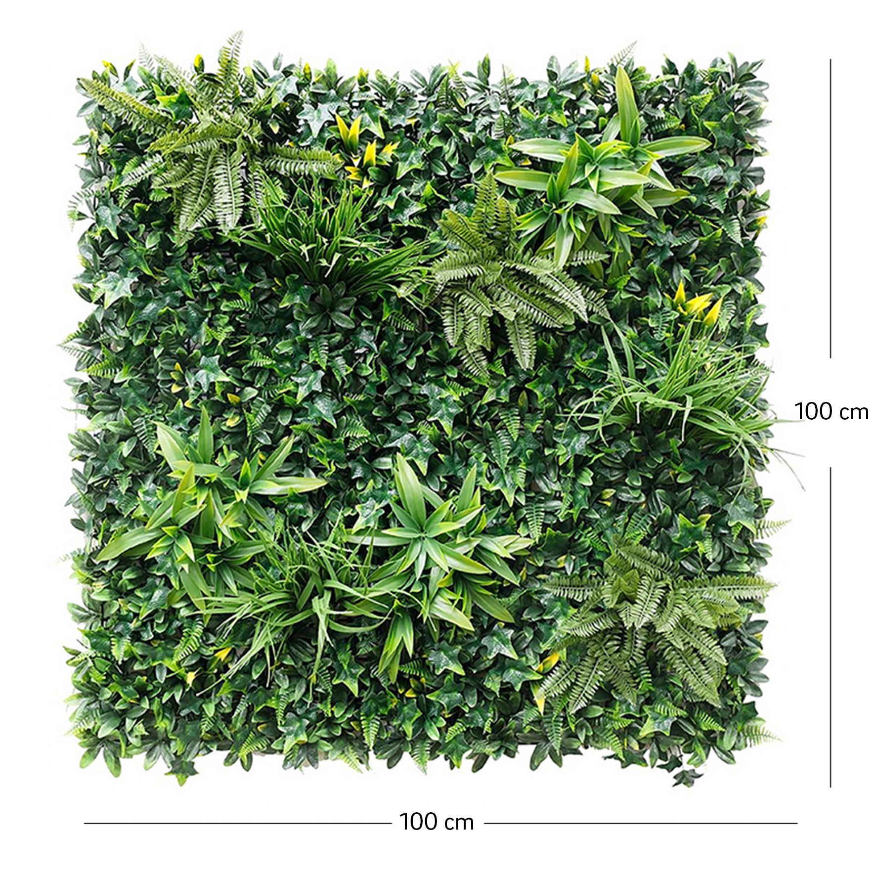 Perete Verde Artificial „ONIX" · 100×100 cm