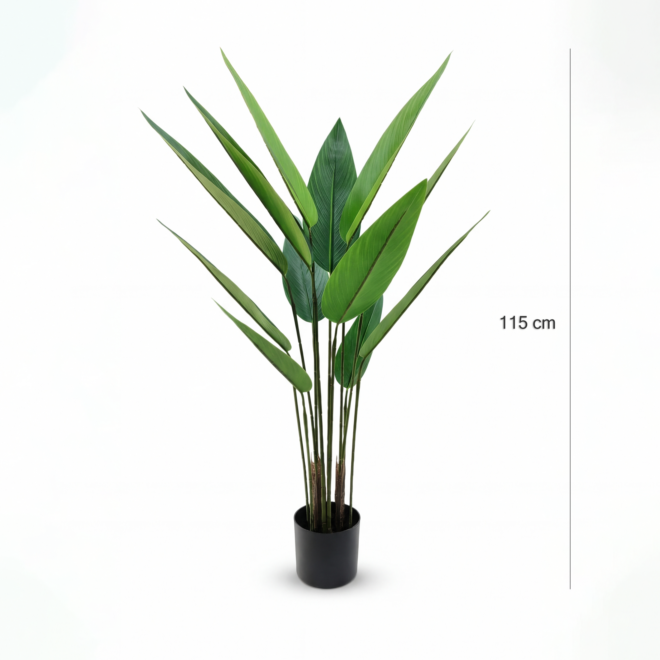 Planta Strelitzia Artificială H115cm • Textură Reală • 12 Frunze