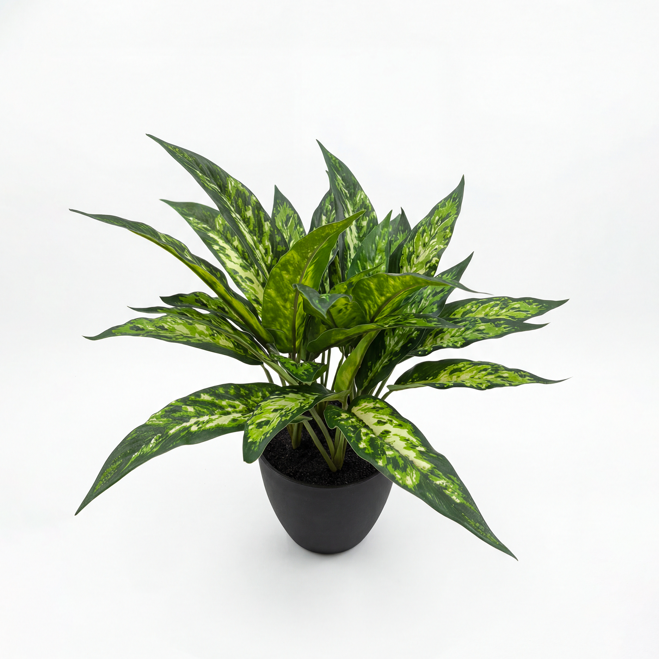 Planta Dieffenbachia Artificială H40cm • Textură Reală • 32 Frunze