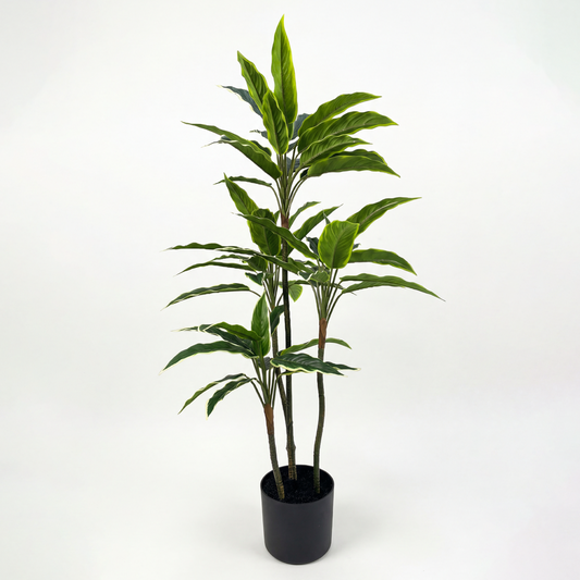 Rohdea Artificială Japonica H95cm • Textură Reală • 58 Frunze