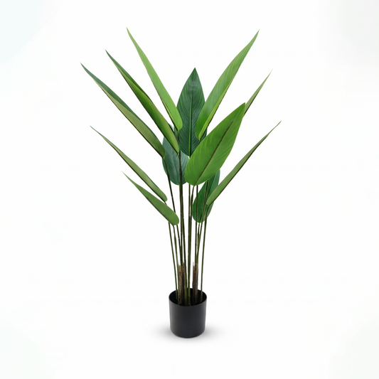 Planta Strelitzia Artificială H115cm • Textură Reală • 12 Frunze