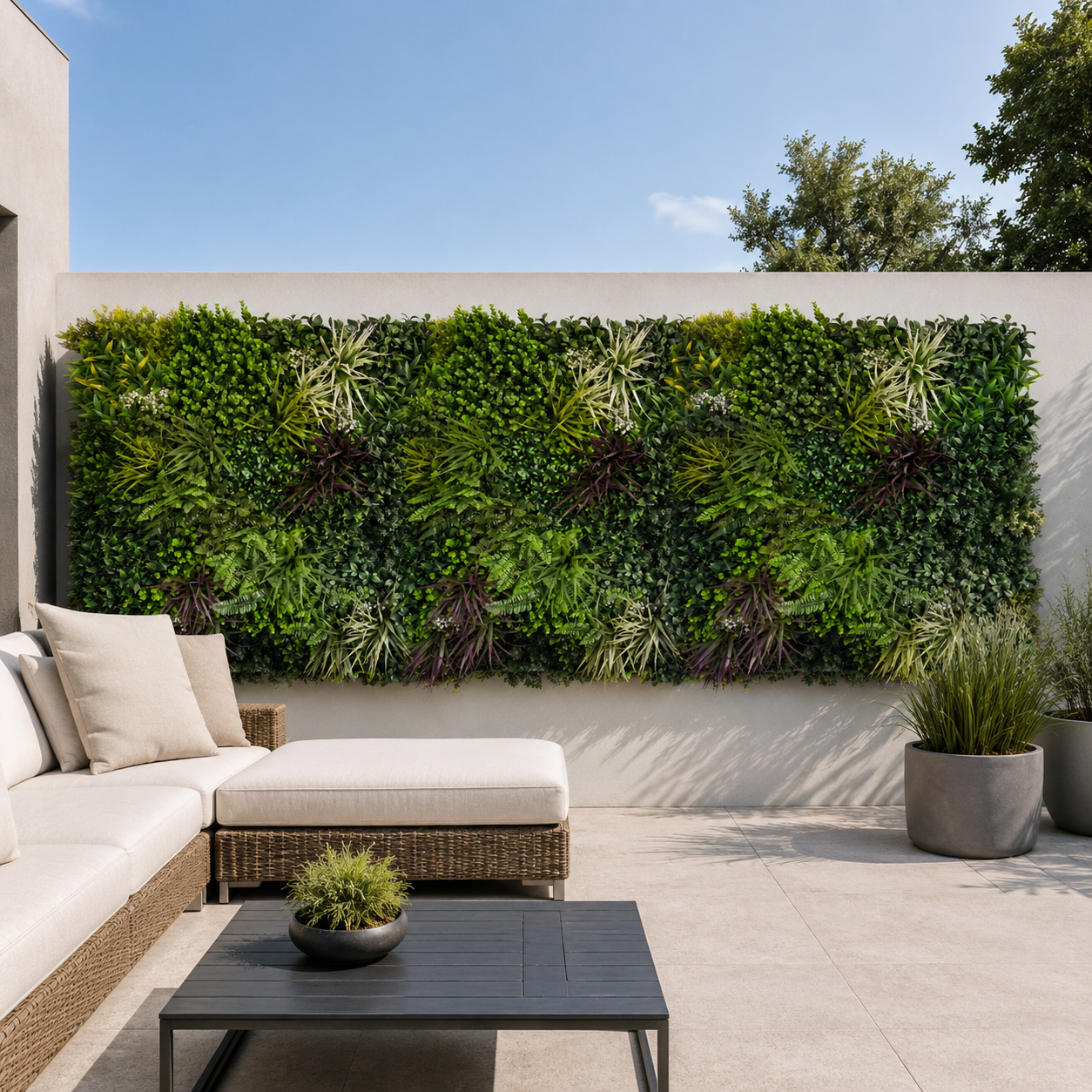 Perete Verde Artificial „NOVA" ·  100×100 cm