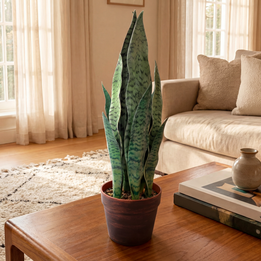 Sansevieria Zeylanica Artificială H55cm • Textură Reală • 12 Frunze