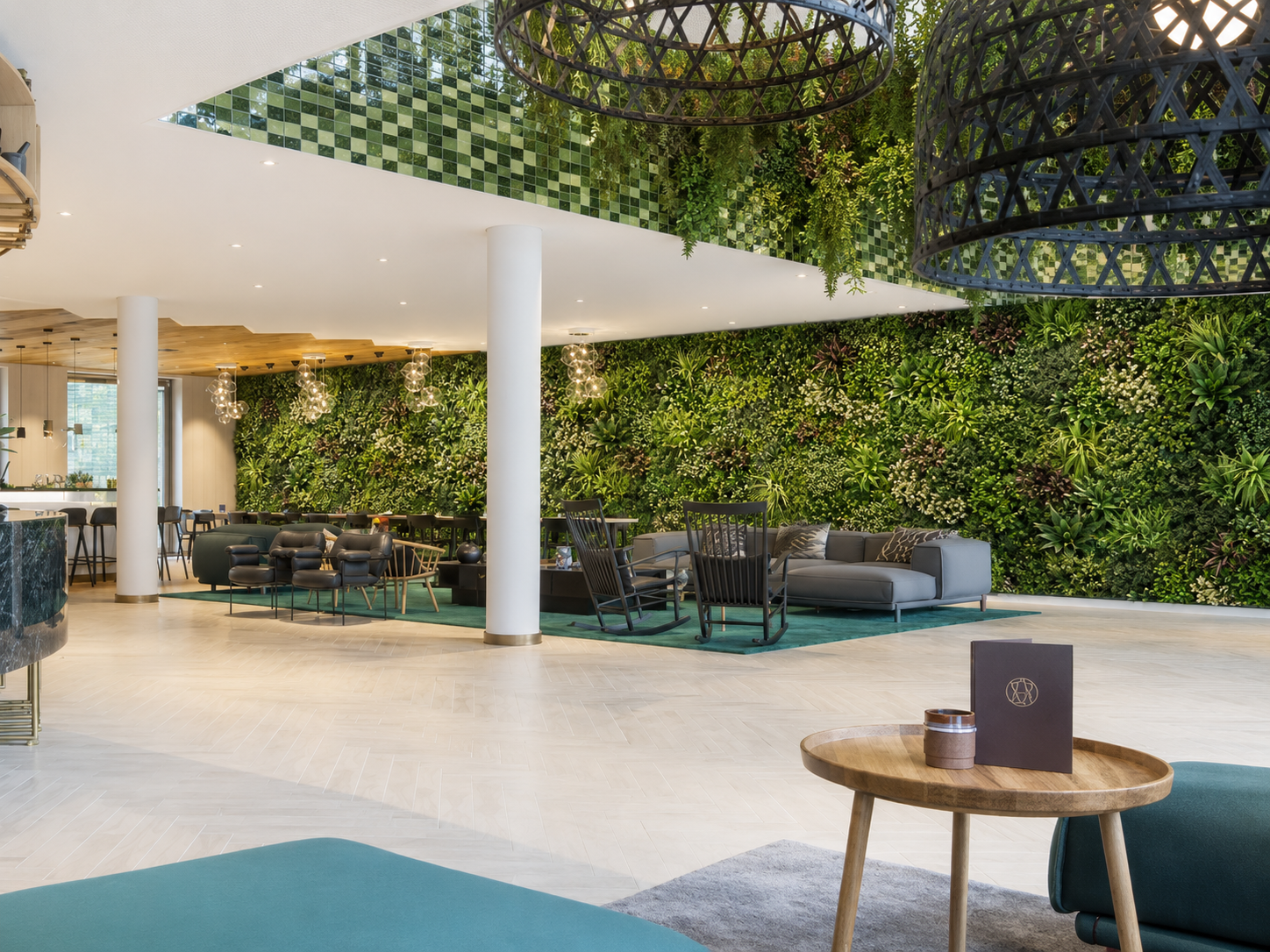 Perete verde artificial Elite Plants — restaurant
