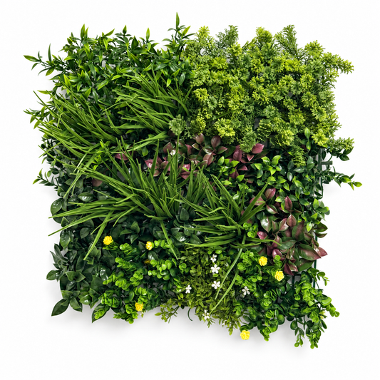 Panou Verde Artificial RIVA A 50x50 cm, Textură 3D, Interior/Exterior, Protecție UV