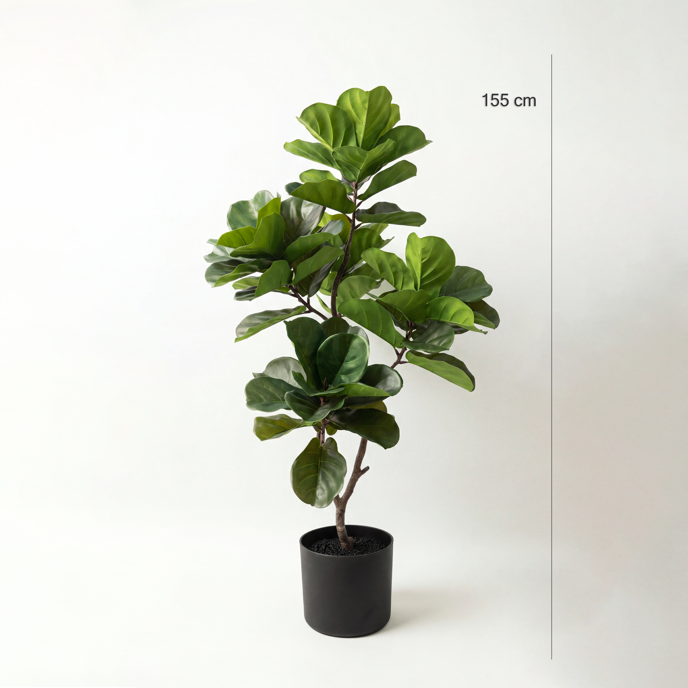 Copac Artificial Ficus Lyrata Artificial 155cm cu 70 Frunze