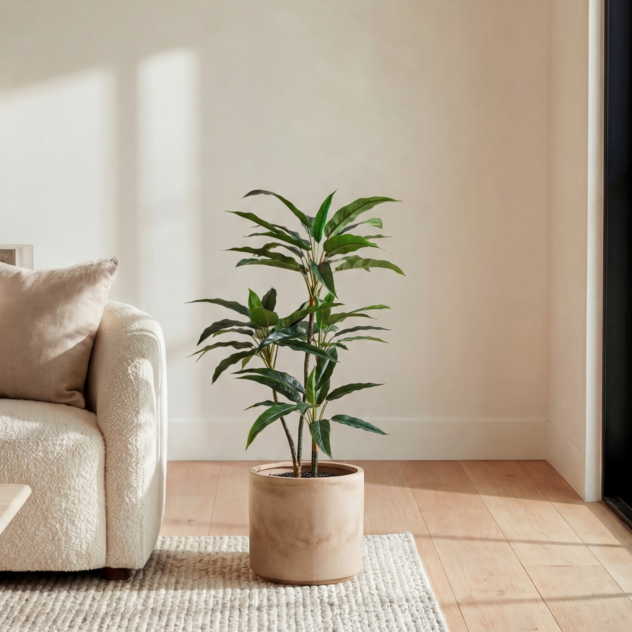Rohdea Artificială H95cm • Textură Reală • 58 Frunze