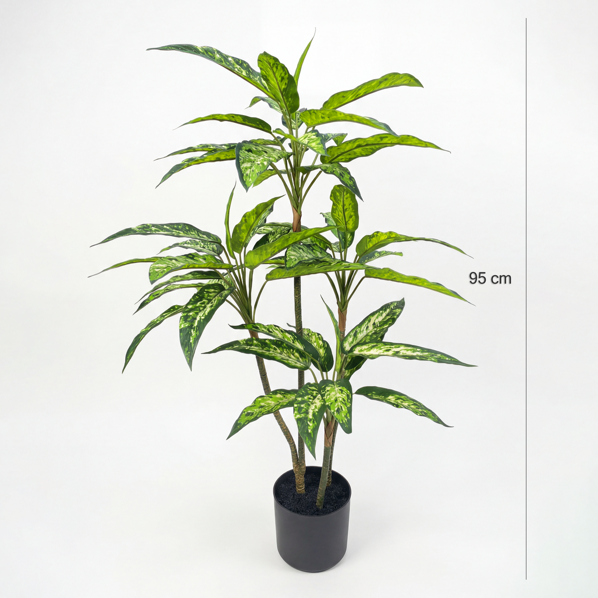Dimensiuni plantă artificială Dieffenbachia 95 cm