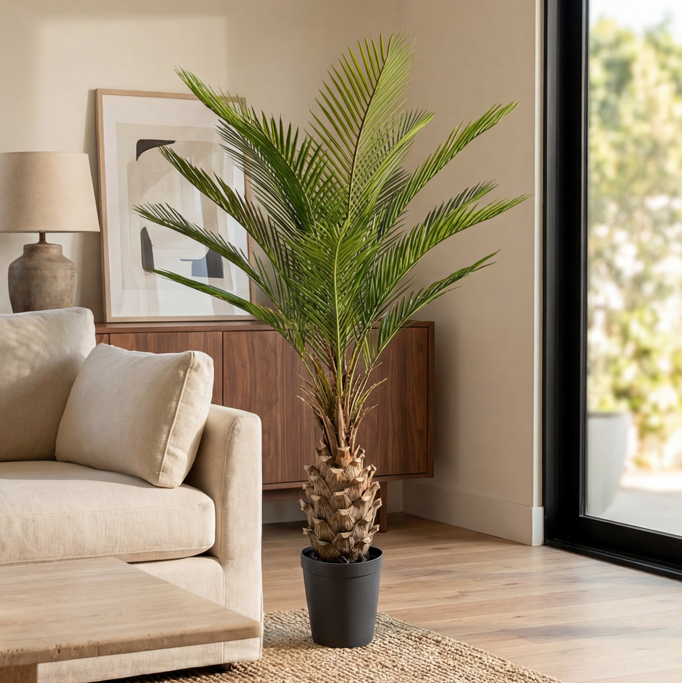 Palmier Artificial Cycas H150cm • Textură Reală • 12 Frunze