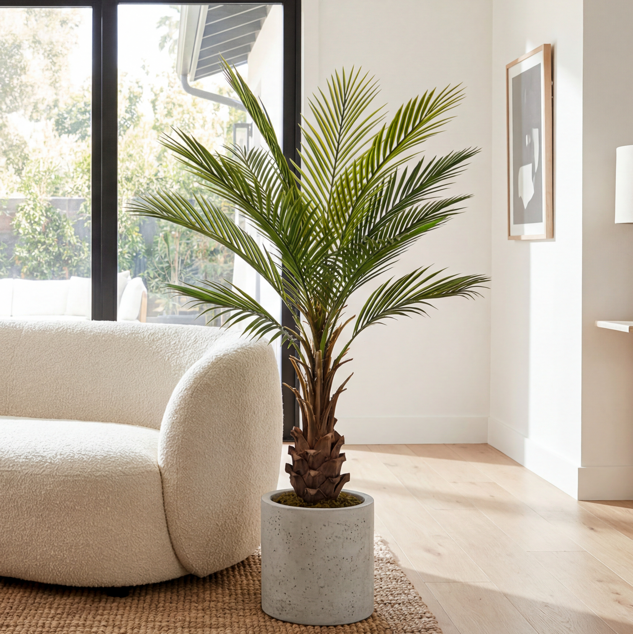 Palmier Artificial Cycas H120cm • Textură Reală • 12 Frunze