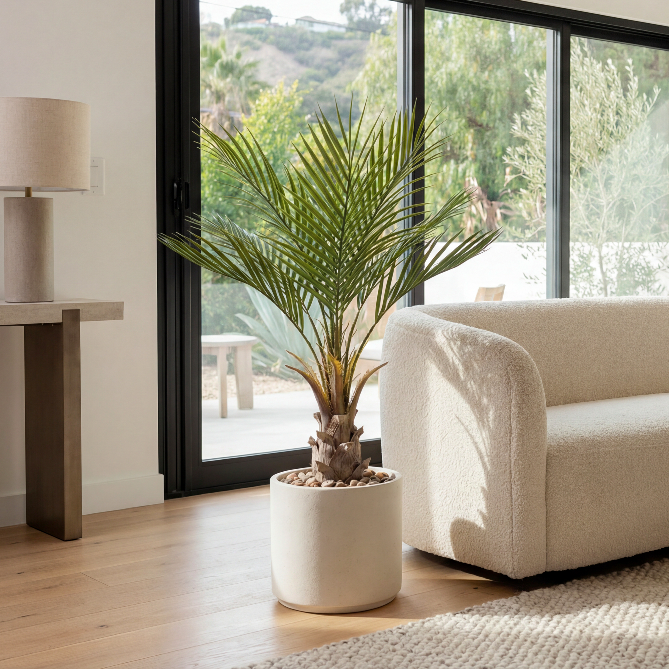 Palmier Artificial Cycas H90cm • Textură Reală • 9 Frunze