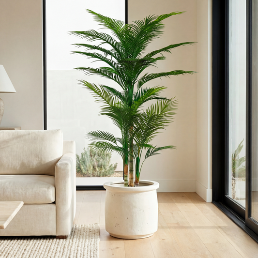 Palmier artificial 185 cm în ghiveci cu 36 frunze și aspect realist