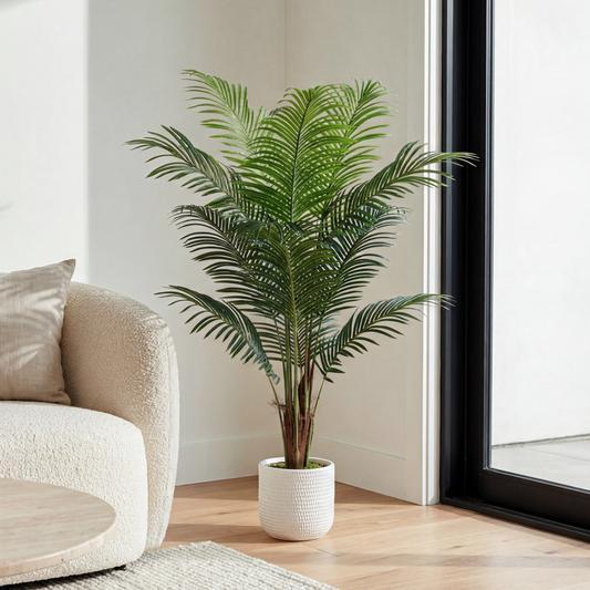Palmier artificial Areca 160 cm în ghiveci cu aspect realist