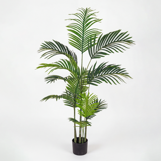 Palmier artificial 140 cm în ghiveci pentru decor interior