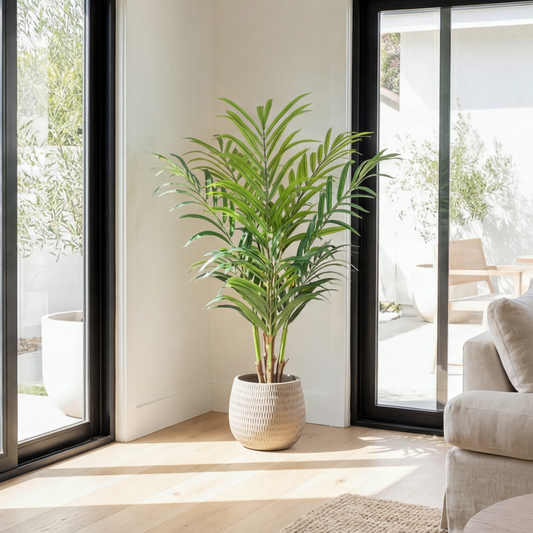 Palmier Fluture artificial 150 cm în ghiveci cu 159 frunze