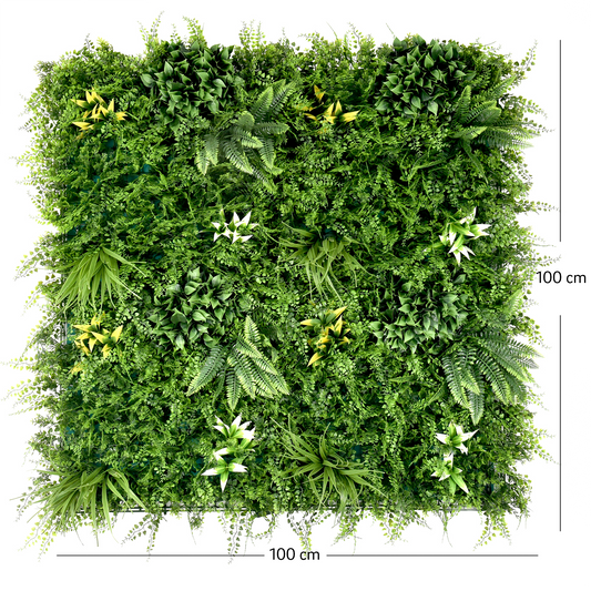 Dimensiuni panou verde artificial GAIA 100x100 cm