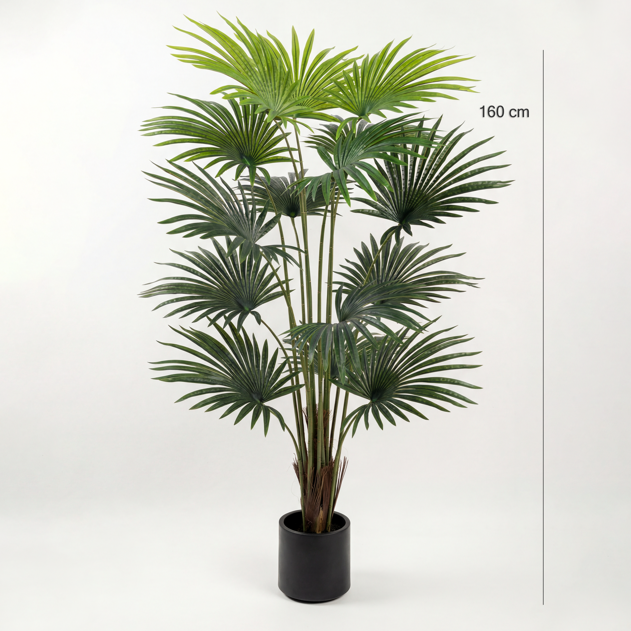 Palmier Evantai Artificial H160cm • Textură Reală