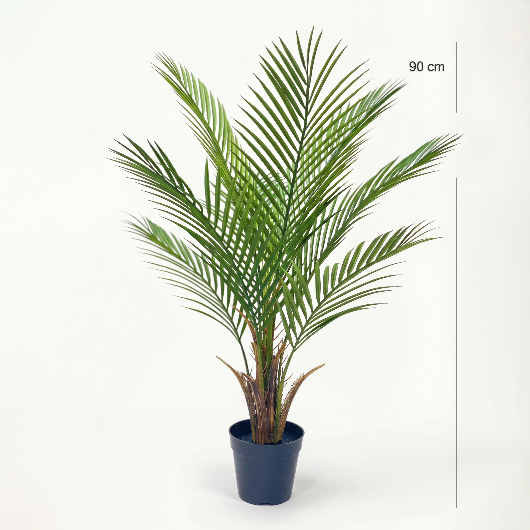 Palmier Artificial 90cm cu 8 Frunze Textură Reală