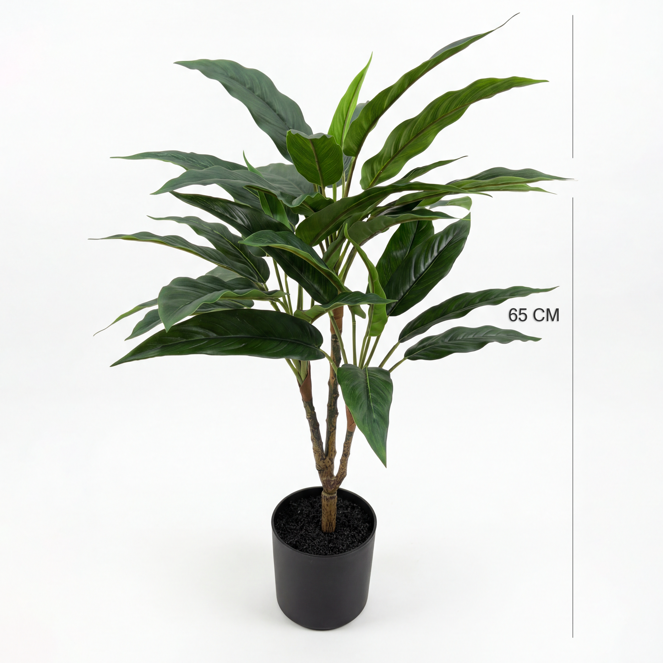 Rohdea Artificială H65cm • Textură Reală • 36 Frunze