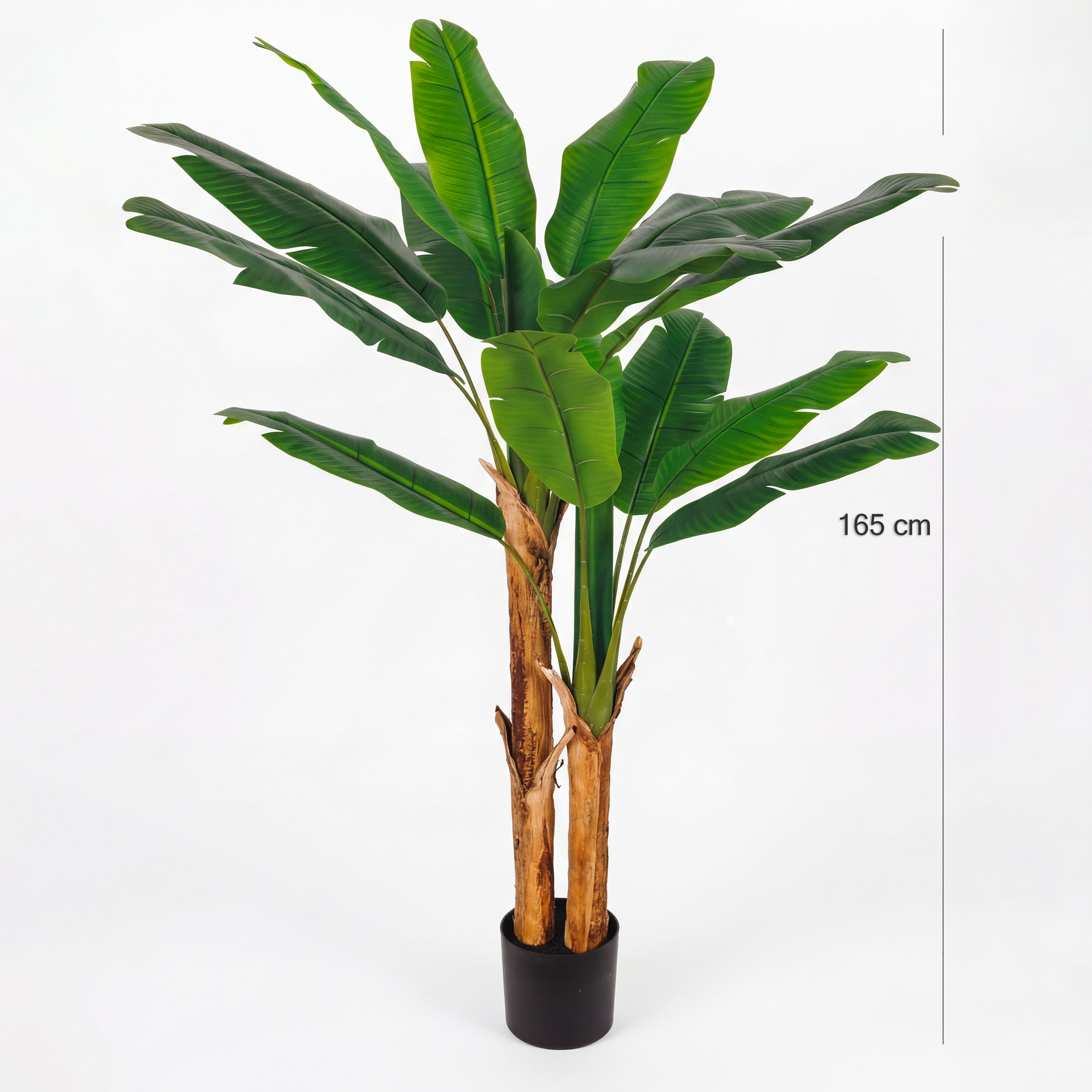 Copac Bananier artificial H165cm • Textură Reală • 17 Frunze