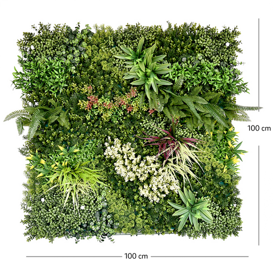 Perete Verde Artificial „TERA 02" · 100×100 cm
